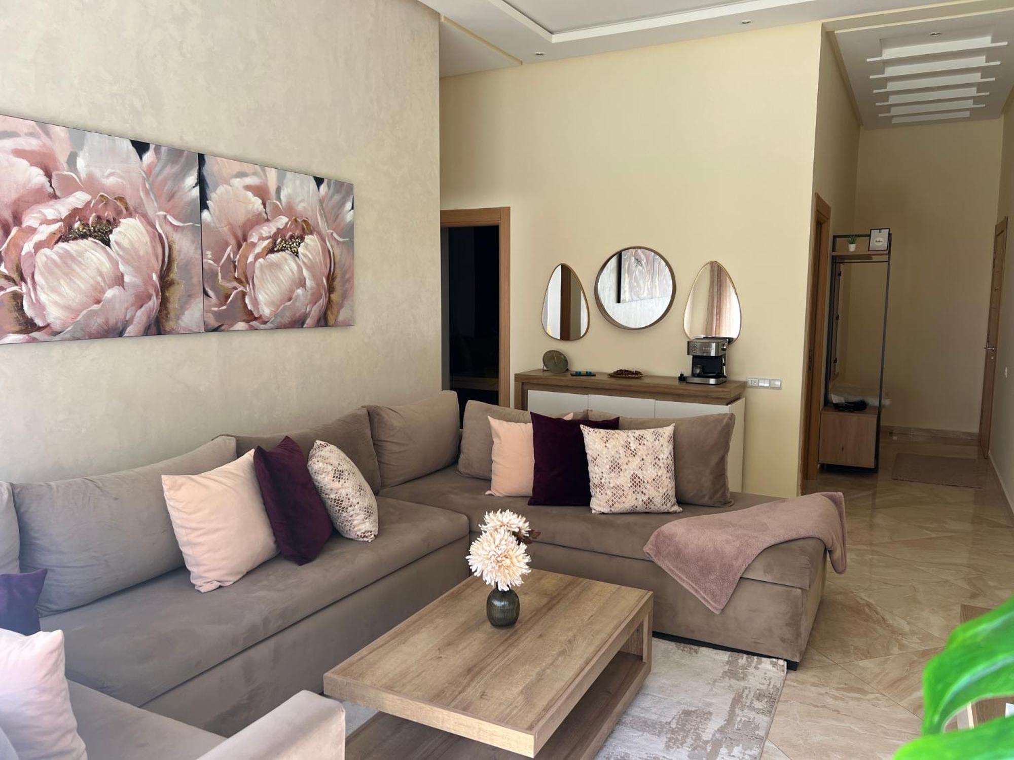 Apparemment De Luxe Vue Piscine Apartment Bouznika Bagian luar foto